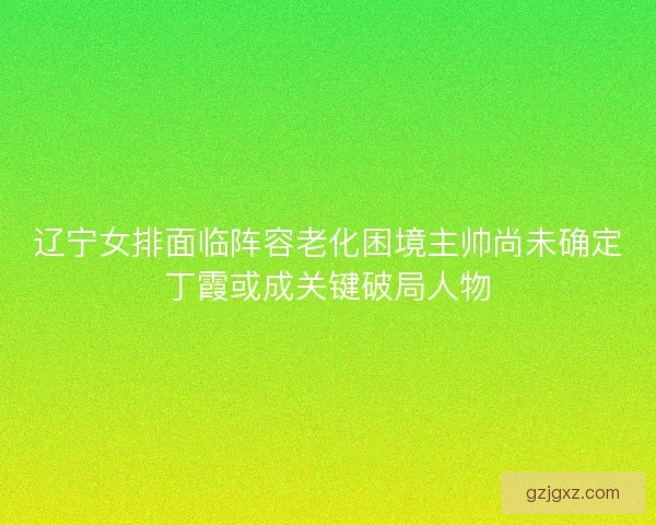 辽宁女排面临阵容老化困境主帅尚未确定丁霞或成关键破局人物